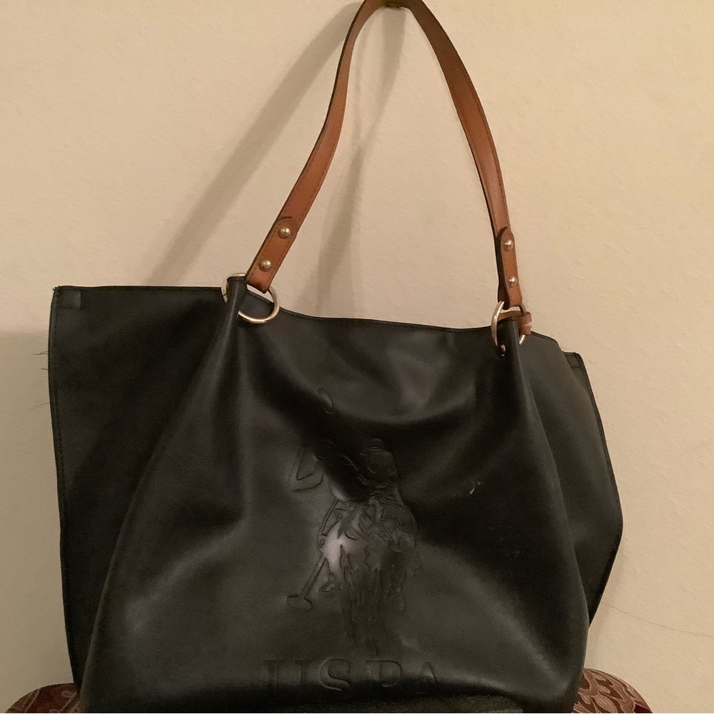 Authentic Black USPA Tote Purse (used)